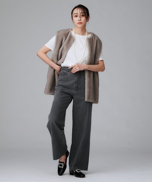 UNTITLED（アンタイトル）の「ビジュー付きオペラシューズ（パンプス・レディース・ブラック・45/35/25）」の9枚目の写真