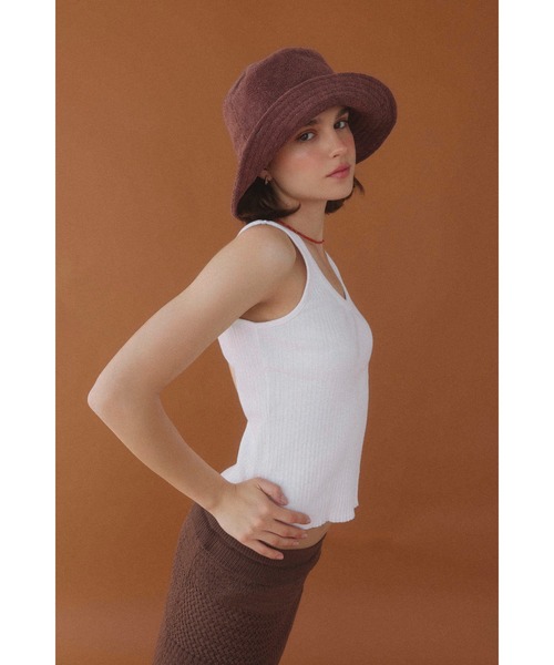 ALEXIA STAM（アリシアスタン）の「Rib V Neck Tank Top /Basic Vネックリブタンク（タンクトップ・レディース・ホワイト/グレー/チャコールグレー・M/S）」の5枚目の写真