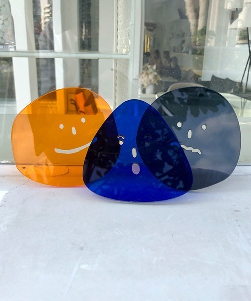 Ein（アイン）の「Ein/アートフェイス アクリル クリア コースター（ランチョンマット/テーブルウェア・レディース・ブルー/ブラック/オレンジ・FREE）」の12枚目の写真