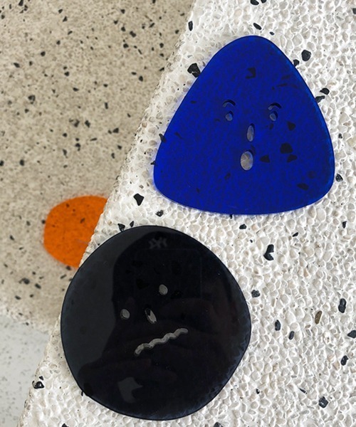 Ein（アイン）の「Ein/アートフェイス アクリル クリア コースター（ランチョンマット/テーブルウェア・レディース・ブルー/ブラック/オレンジ・FREE）」の9枚目の写真