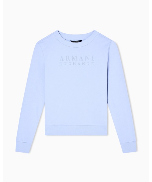 セール】【A|X アルマーニ エクスチェンジ】ストーンロゴ クルーネック