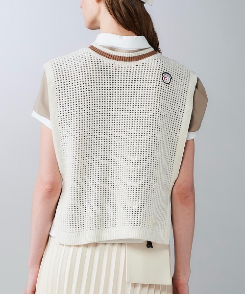 archivio(アルチビオ)の「<LADIES>モールニットメッシュベスト(ベスト・レディース・ブラック/ホワイト/レッド/キャメル・M/S)」の13枚目の写真