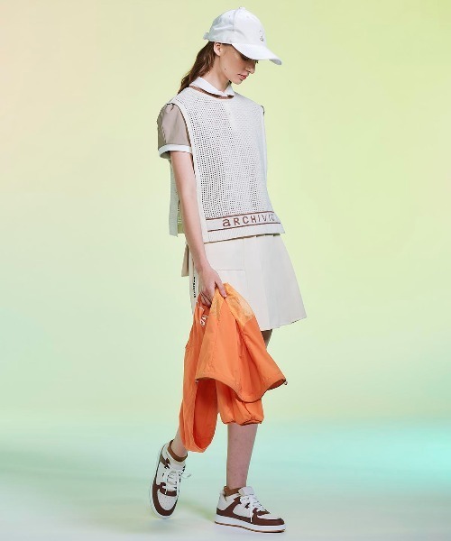 archivio(アルチビオ)の「<LADIES>モールニットメッシュベスト(ベスト・レディース・ブラック/ホワイト/レッド/キャメル・M/S)」の19枚目の写真