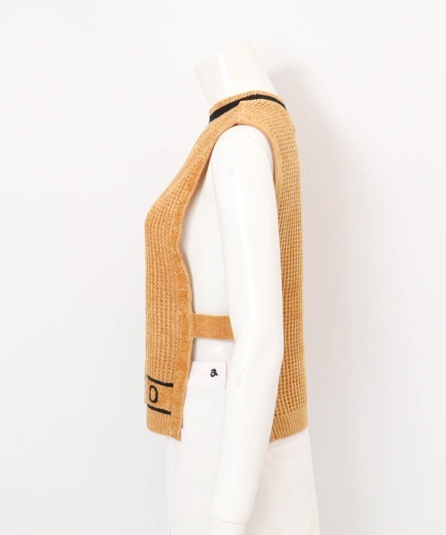 archivio(アルチビオ)の「<LADIES>モールニットメッシュベスト(ベスト・レディース・ブラック/ホワイト/レッド/キャメル・M/S)」の6枚目の写真