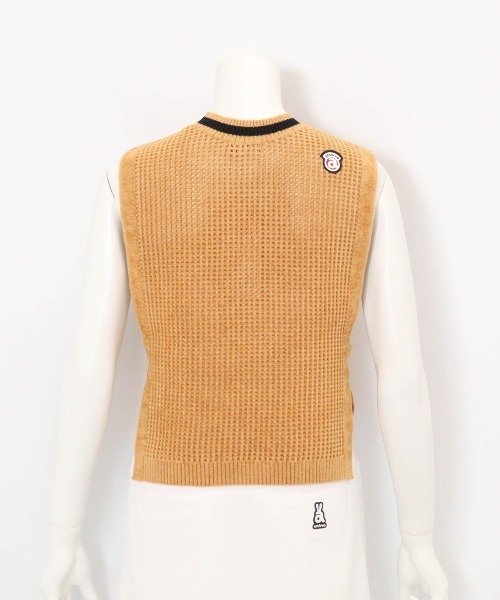 archivio(アルチビオ)の「<LADIES>モールニットメッシュベスト(ベスト・レディース・ブラック/ホワイト/レッド/キャメル・M/S)」の7枚目の写真