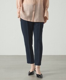 【美シルエット・着用シワ軽減】ダブルクロススティックパンツ