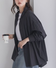 nAvy バックタック前開きシャツ