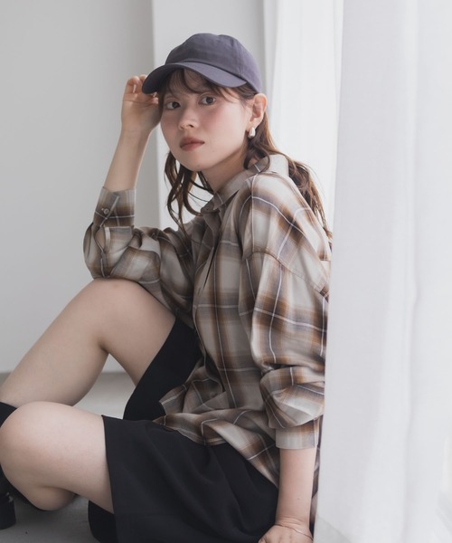 NAVY（ネイビー）の「nAvy バックタック前開きシャツ（シャツ/ブラウス・レディース・ダークグレー/ブラック/ホワイト/ベージュ/ネイビー・FREE）」の20枚目の写真