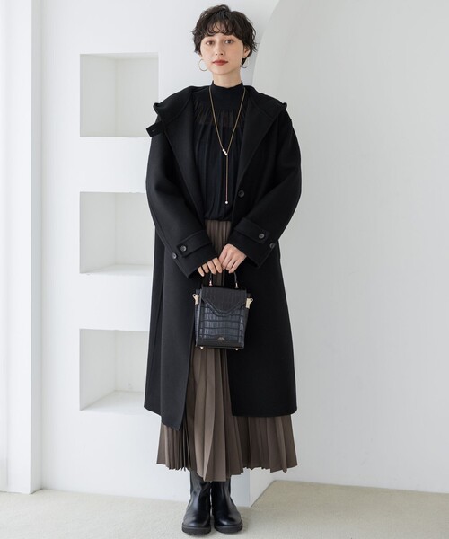 23区 MANTECOPureリバー フード ロングコート 32サイズ 23区｜MANTECOPureリバー ロングコート | Rakuten Fashion(楽天