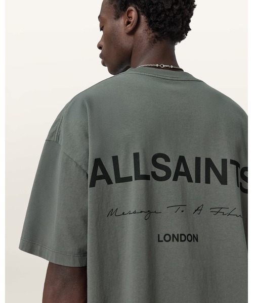 ALLSAINTS(オールセインツ)の「FUTURE SHORT SLEEVE T-SHIRT | FUTURE 半袖 Tシャツ(Tシャツ/カットソー・メンズ・グリーン系その他・M/L/XS/S/XL)」の2枚目の写真