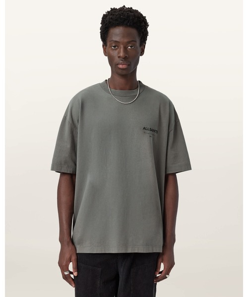 ALLSAINTS(オールセインツ)の「FUTURE SHORT SLEEVE T-SHIRT | FUTURE 半袖 Tシャツ(Tシャツ/カットソー・メンズ・グリーン系その他・M/L/XS/S/XL)」の4枚目の写真