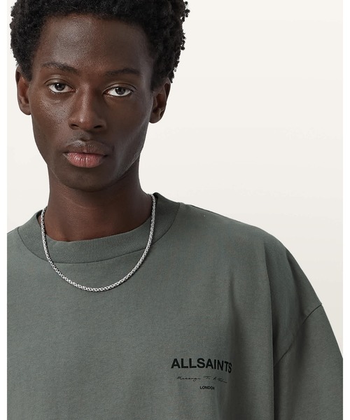 ALLSAINTS(オールセインツ)の「FUTURE SHORT SLEEVE T-SHIRT | FUTURE 半袖 Tシャツ(Tシャツ/カットソー・メンズ・グリーン系その他・M/L/XS/S/XL)」の5枚目の写真