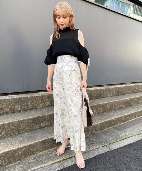 one after another NICE CLAUP(ワンアフターアナザーナイスクラップ)の「WEB限定/肩リボンマルチウェイブラウス(シャツ/ブラウス・レディース・アイボリー/ブラック/ドット/ベージュ系その他・FREE)」の19枚目の写真