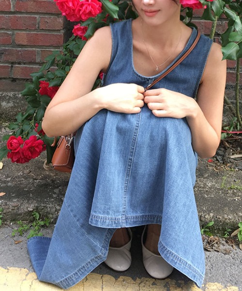 2ly2(トゥーリートゥー)の「デニムワンピース(ワンピース・レディース・ネイビー/ブルー・FREE)」の20枚目の写真