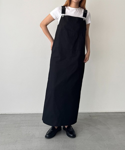 CANAL JEAN（キャナルジーン）の「ミリタリージャンパースカート（ジャンパースカート・レディース・ブラック・マルチサイズ）」の2枚目の写真