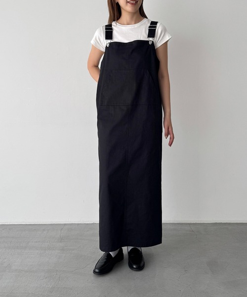 CANAL JEAN（キャナルジーン）の「ミリタリージャンパースカート（ジャンパースカート・レディース・ブラック・マルチサイズ）」の3枚目の写真