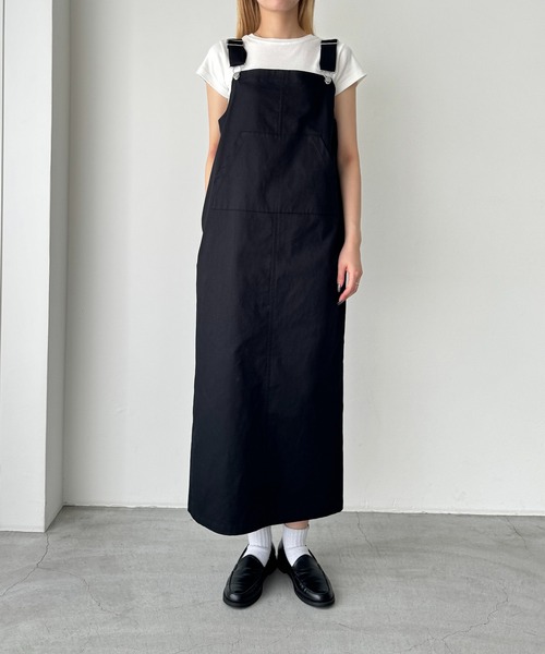 CANAL JEAN（キャナルジーン）の「ミリタリージャンパースカート（ジャンパースカート・レディース・ブラック・マルチサイズ）」の4枚目の写真