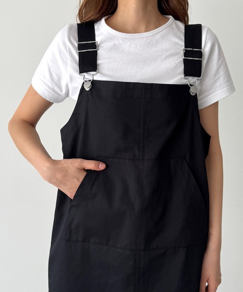 CANAL JEAN（キャナルジーン）の「ミリタリージャンパースカート（ジャンパースカート・レディース・ブラック・マルチサイズ）」の8枚目の写真