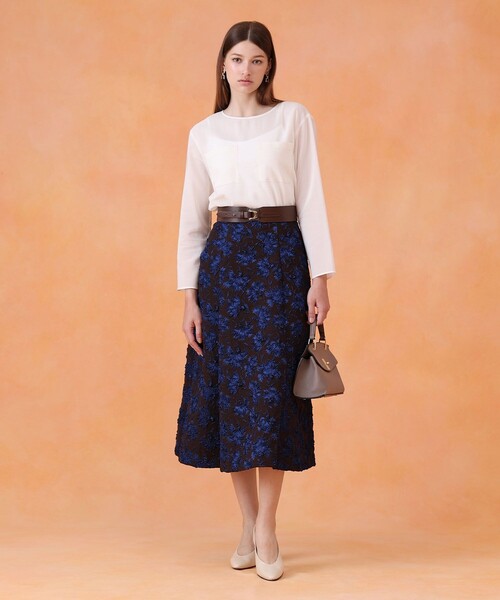 ANAYI（アナイ）の「Ｄバックルデザインワイドベルト（ベルト・レディース・ブラック/ダークブラウン・FREE）」の3枚目の写真