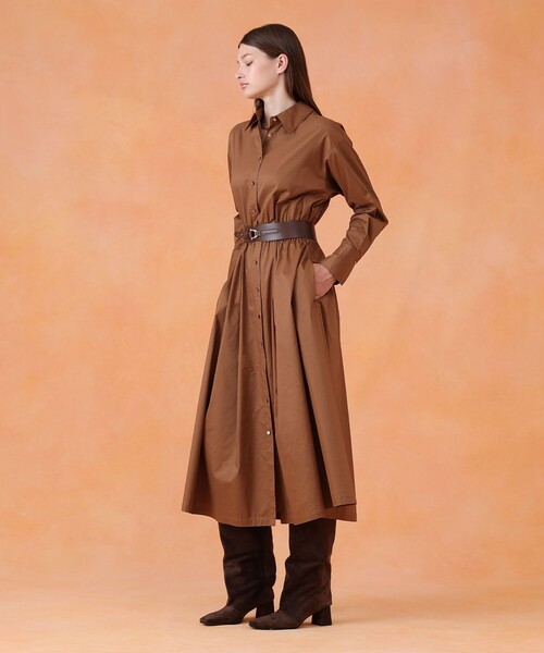 ANAYI（アナイ）の「Ｄバックルデザインワイドベルト（ベルト・レディース・ブラック/ダークブラウン・FREE）」の4枚目の写真