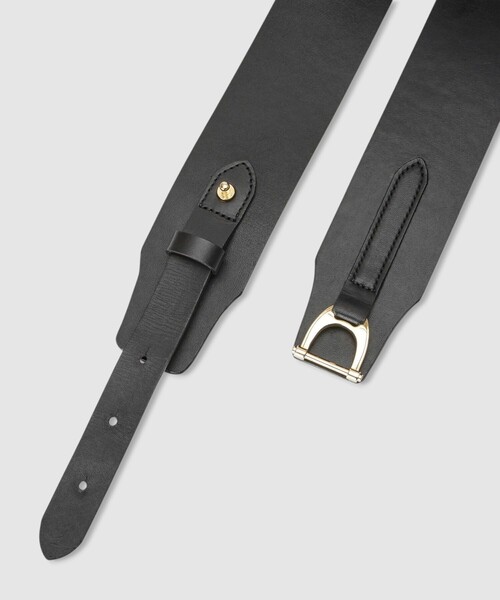 ANAYI（アナイ）の「Ｄバックルデザインワイドベルト（ベルト・レディース・ブラック/ダークブラウン・FREE）」の11枚目の写真