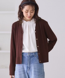 ROPE' PICNIC | 【アンチピリング・洗濯機OK】ミニケーブルカーディガン(カーディガン/ボレロ)