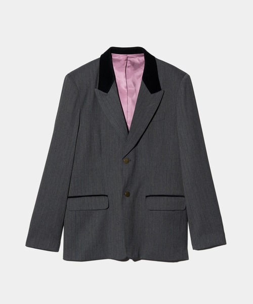 glamb（グラム）の「Blue Noise Tailored Jacket / ブルーノイズテーラードジャケット（テーラードジャケット・メンズ・インディゴブルー/グレー/ブラック・S/M/L）」の5枚目の写真