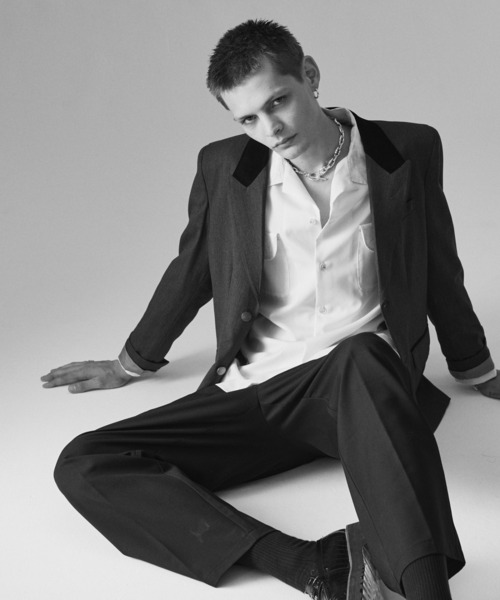 glamb（グラム）の「Blue Noise Tailored Jacket / ブルーノイズテーラードジャケット（テーラードジャケット・メンズ・インディゴブルー/グレー/ブラック・S/M/L）」の15枚目の写真