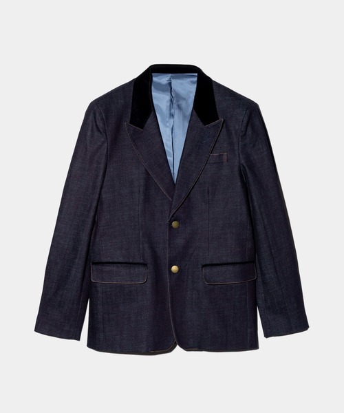 glamb（グラム）の「Blue Noise Tailored Jacket / ブルーノイズテーラードジャケット（テーラードジャケット・メンズ・インディゴブルー/グレー/ブラック・S/M/L）」の6枚目の写真