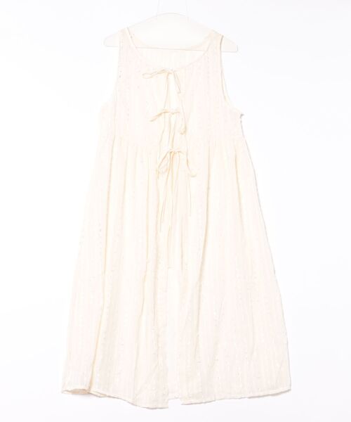 STYLEBLOCK(スタイルブロック)の「ドットシフォンワンピース(ワンピース・レディース・アイボリー/ブラック・FREE)」の4枚目の写真