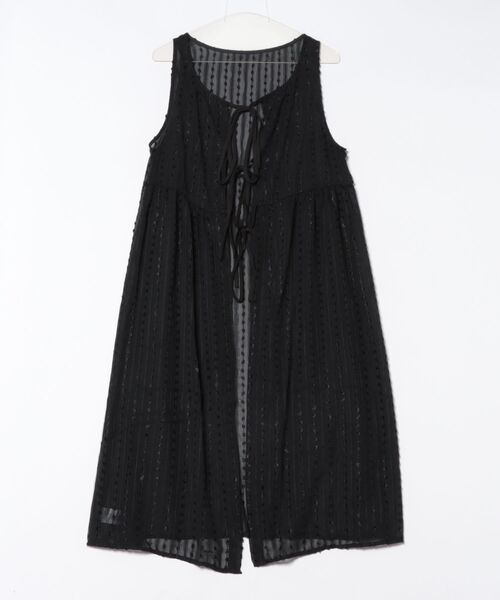 STYLEBLOCK(スタイルブロック)の「ドットシフォンワンピース(ワンピース・レディース・アイボリー/ブラック・FREE)」の5枚目の写真