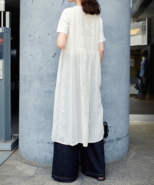 STYLEBLOCK(スタイルブロック)の「ドットシフォンワンピース(ワンピース・レディース・アイボリー/ブラック・FREE)」の7枚目の写真