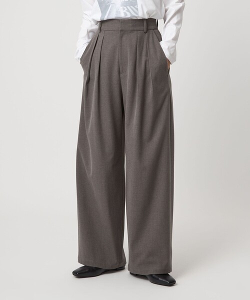 green label relaxing（グリーンレーベルリラクシング）の「【WEB限定】＜at ease＞スラックス パンツ マシンウォッシャブル ストレッチ 帯電防止（スラックス・レディース・ブラック/ダークグレー/モカ・36/SHORT/38）」の13枚目の写真