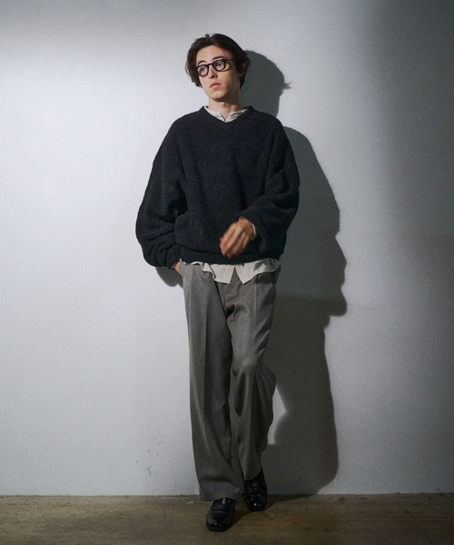 THE BOLDMAN（ザ ボールドマン）の「2tuck Pinstripe Slacks / ツータックピンストライプスラックス（スラックス・メンズ・ライトグレー/ライトベージュ・LARGE/MEDIUM）」の3枚目の写真