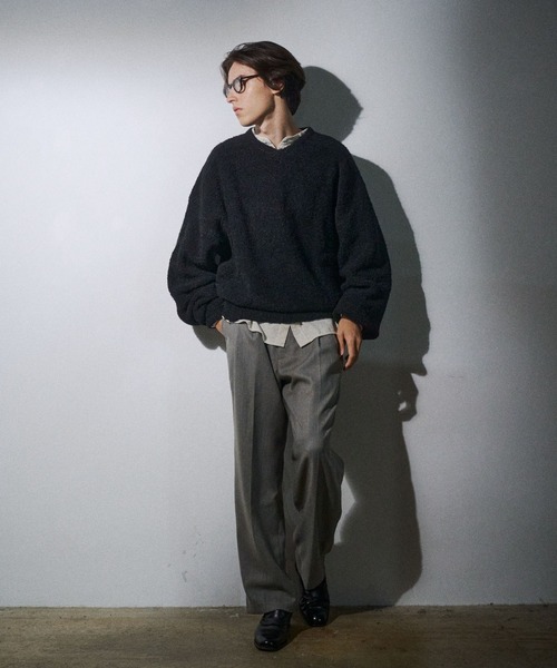 THE BOLDMAN（ザ ボールドマン）の「2tuck Pinstripe Slacks / ツータックピンストライプスラックス（スラックス・メンズ・ライトグレー/ライトベージュ・LARGE/MEDIUM）」の4枚目の写真