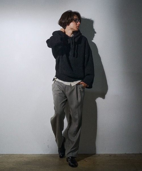 THE BOLDMAN（ザ ボールドマン）の「2tuck Pinstripe Slacks / ツータックピンストライプスラックス（スラックス・メンズ・ライトグレー/ライトベージュ・LARGE/MEDIUM）」の12枚目の写真