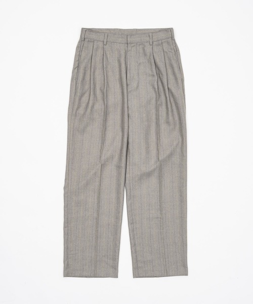 THE BOLDMAN（ザ ボールドマン）の「2tuck Pinstripe Slacks / ツータックピンストライプスラックス（スラックス・メンズ・ライトグレー/ライトベージュ・LARGE/MEDIUM）」の17枚目の写真