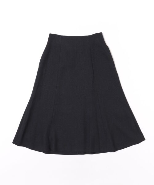 m.f.editorial（エムエフエディトリアル）の「【ストレッチ ウォッシャブル】m.f.エディトリアル レディース シャーク フレアースカート 紺(セットアップ可能)（スーツスカート・レディース・ネイビー・S/MEDIUM/LARGE）」の2枚目の写真