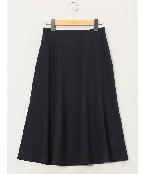 m.f.editorial（エムエフエディトリアル）の「【ストレッチ ウォッシャブル】m.f.エディトリアル レディース シャーク フレアースカート 紺(セットアップ可能)（スーツスカート・レディース・ネイビー・S/MEDIUM/LARGE）」の11枚目の写真