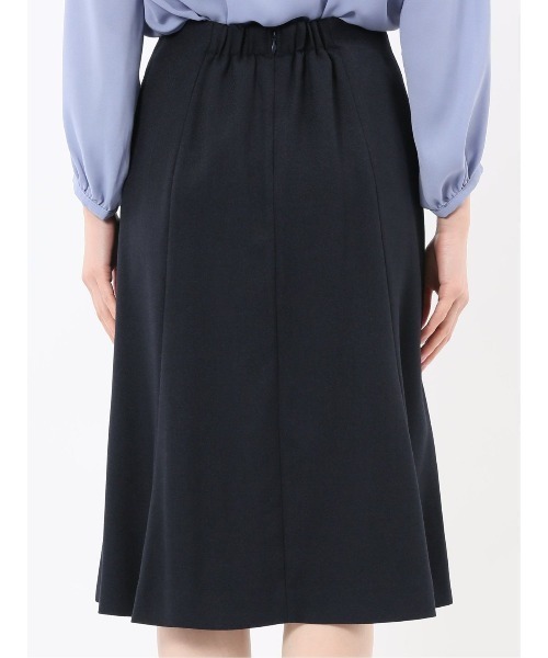 m.f.editorial（エムエフエディトリアル）の「【ストレッチ ウォッシャブル】m.f.エディトリアル レディース シャーク フレアースカート 紺(セットアップ可能)（スーツスカート・レディース・ネイビー・S/MEDIUM/LARGE）」の14枚目の写真