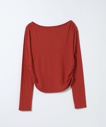 JEANASIS | アシメギャザーボートネックLS/594167(Tシャツ/カットソー)