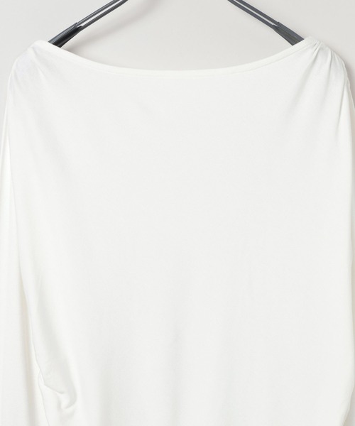 JEANASIS（ジーナシス）の「アシメギャザーボートネックLS/594167（Tシャツ/カットソー・レディース・ブラウン/ホワイト/ブラック/レッド系その他・FREE）」の10枚目の写真