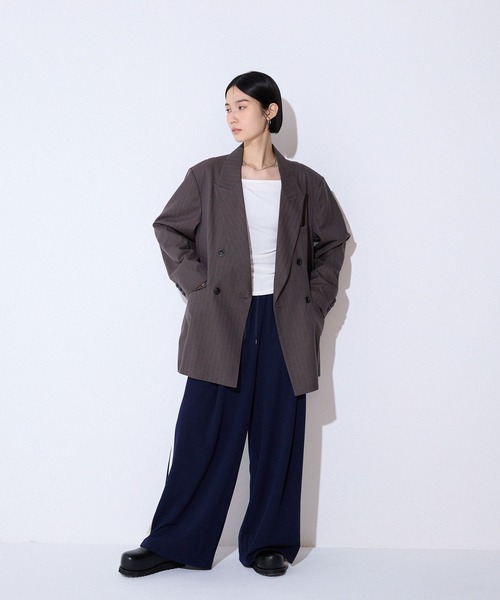 JEANASIS（ジーナシス）の「アシメギャザーボートネックLS/594167（Tシャツ/カットソー・レディース・ブラウン/ホワイト/ブラック/レッド系その他・FREE）」の16枚目の写真