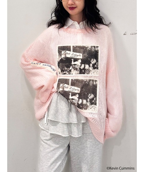 jouetie(ジュエティ)の「【KevinCummins×jouetie】フォトローゲージニット(ニット/セーター・レディース・ブルー/ピンク/その他1・MEDIUM)」の2枚目の写真