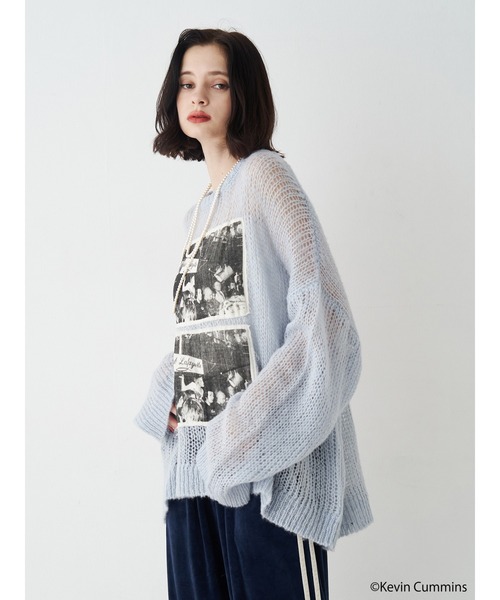 jouetie(ジュエティ)の「【KevinCummins×jouetie】フォトローゲージニット(ニット/セーター・レディース・ブルー/ピンク/その他1・MEDIUM)」の9枚目の写真