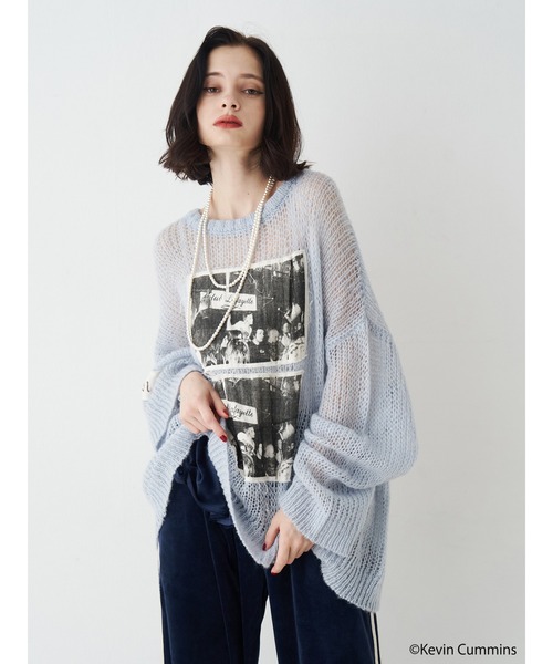 jouetie(ジュエティ)の「【KevinCummins×jouetie】フォトローゲージニット(ニット/セーター・レディース・ブルー/ピンク/その他1・MEDIUM)」の11枚目の写真