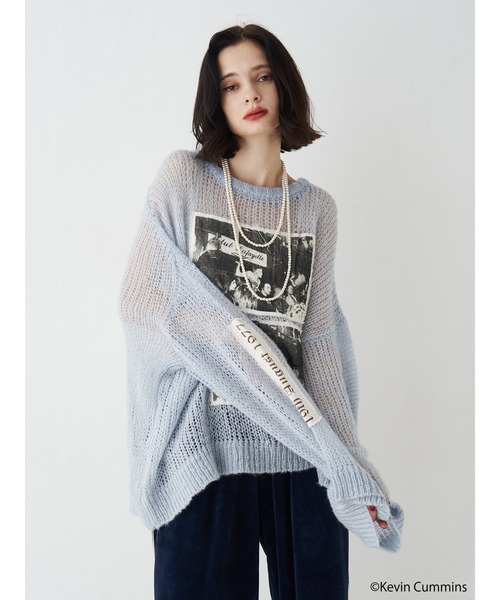 jouetie(ジュエティ)の「【KevinCummins×jouetie】フォトローゲージニット(ニット/セーター・レディース・ブルー/ピンク/その他1・MEDIUM)」の10枚目の写真