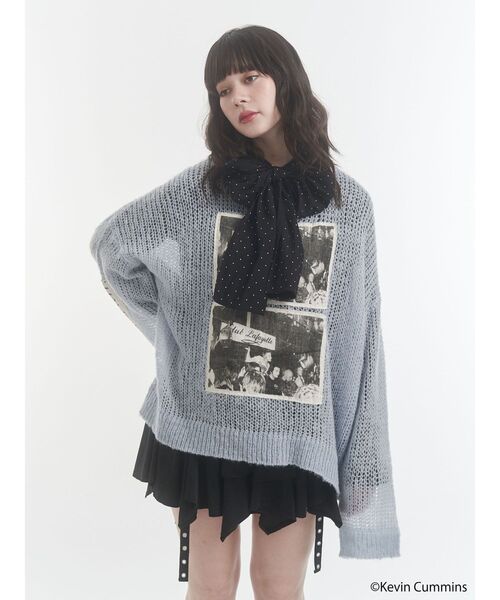 jouetie(ジュエティ)の「【KevinCummins×jouetie】フォトローゲージニット(ニット/セーター・レディース・ブルー/ピンク/その他1・MEDIUM)」の5枚目の写真