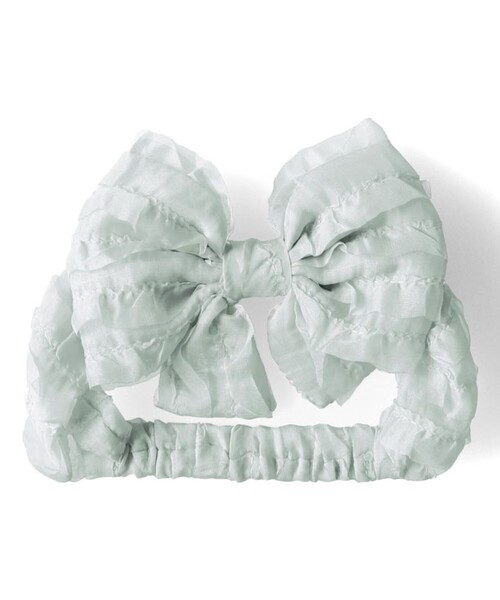 BRANSHES（ブランシェス）の「【ベビー】リボンヘアバンド（ヘアバンド・キッズ・サックスブルー/アイボリー・FREE）」の10枚目の写真
