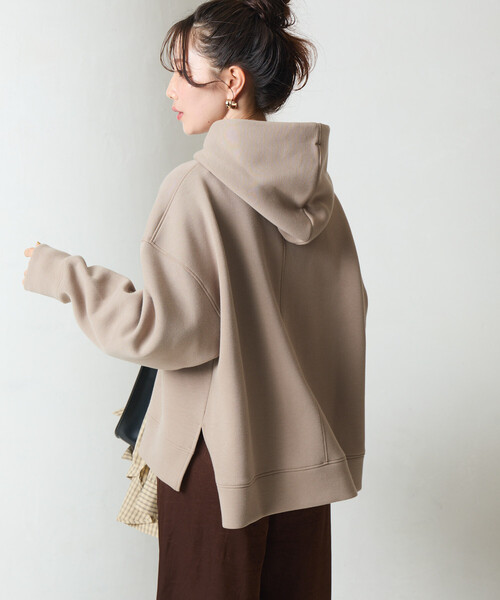 FREAK'S STORE(フリークスストア)の「限定展開 ダンボール スウェット パーカー(パーカー・レディース・ブラック/グレー/ベージュ/オフホワイト/グリーン/ネイビー・フリ-)」の8枚目の写真